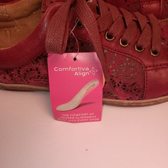 Comfortiva Align Women's Caledonia Paisley Print Lace Up Sneakers NWT Size 7 - Picture 5 of 11